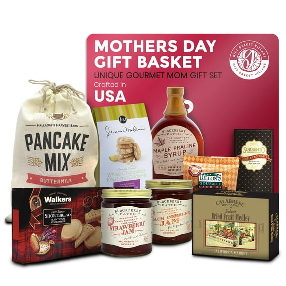 Gift Basket Village Mother's Day Breakfast Gift Basket – Pancake Mix, Maple Syrup, Preserves & More