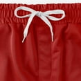 thumbnail image 3 of Bcfgryg Men's Summer Fashion Solid Color Breathable Drawstring Loose Shorts Casual Quarter Pants Men's Shorts For Swimming Red S, 3 of 5