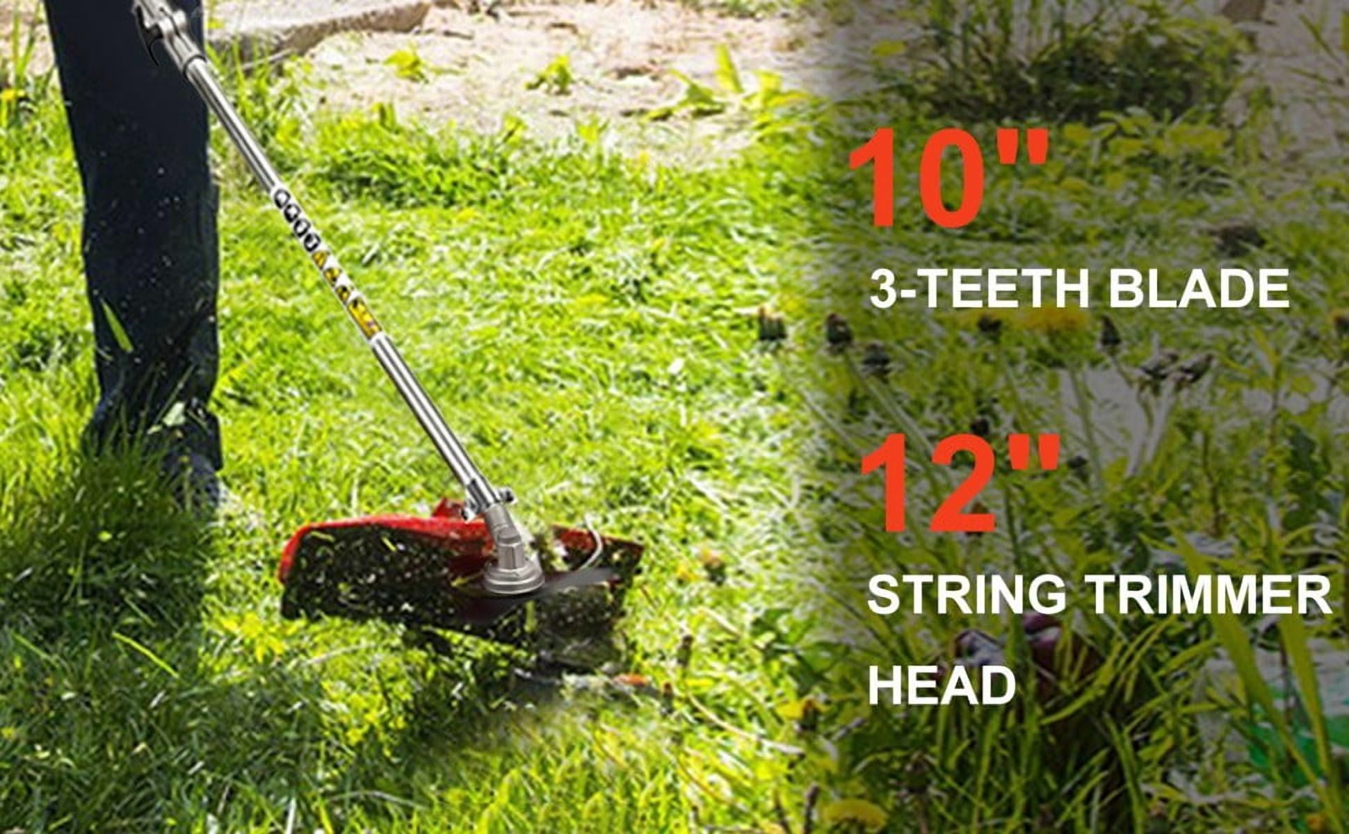 YNCE 52cc 2-Stroke Gas Weed Wacker | 2-in-1 Cordless Gas Lawn Mower | 2.2KW/8500RPM String Trimmer | for Villa Garden Community Lawn Park