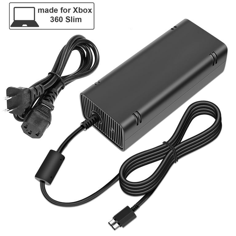 Xbox 360 Slim Power Supply, Huajiang Tech AC Adapter Power Brick