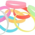 thumbnail image 6 of Unique Bargains 24 Pcs Eye-catching Solid Silicone Bracelets for Sports White 7.09'', 6 of 6