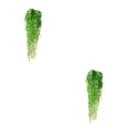 thumbnail image 4 of Kearding Fondo de pared artificial Flor colgante Planta Decoración de jardín falso Corto Blanco 85CM 2Conjunto, 4 of 6