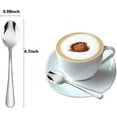 thumbnail image 2 of Demitasse Espresso Spoons Set of 6, Mini Coffee Spoon, Stainless Steel Spoons for Dessert, 2 of 6