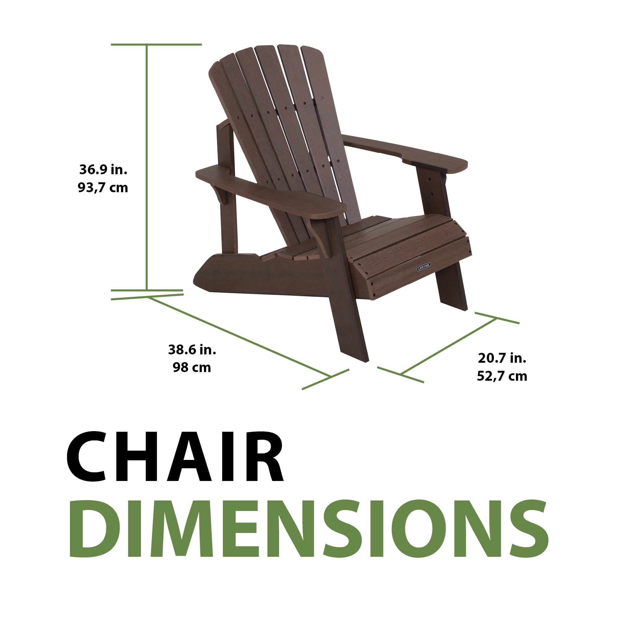 Lifetime Adirondack Chair - Brown