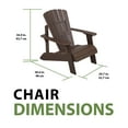 thumbnail image 6 of Lifetime Adirondack Chair - Brown, 6 of 16