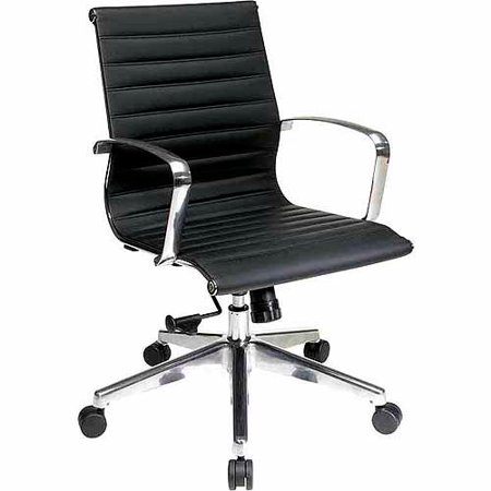 office star mid back eco leather office chair walmart com