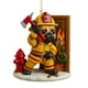 thumbnail image 1 of Colección de adornos de bombero 2026 | Adorno navideño de perro bombero hecho a mano y pintado a mano | Decoración navideña | Regalo para familias amantes de los perros y bomberos, 1 of 5
