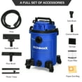 thumbnail image 5 of 6.6 Gallon 4.8 Peak HP Wet/Dry Vacuum 3 in 1 Shop Vacuum Cleaner w/Blower, 5 of 10