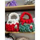 thumbnail image 2 of Bolso de mujer hecho a mano con hilo de terciopelo, bolso tejido a mano, bolso de regalo de Navidad, bolso de regalo de Navidad de moda, 2 of 6