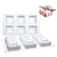 thumbnail image 1 of ruzhgo 6 Grids Cloud-shaped Non-stick Mousse Cake Mould Baking Tool, 1 of 5