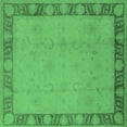 thumbnail image 1 of Ahgly Company Indoor Square Oriental Emerald Green Industrial Area Rugs, 5' Square, 1 of 4