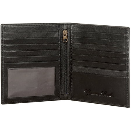 Sakkas Men's Authentic Leather Bi-Fold Wallet with 13 Credit Card Slots with Gift Bag - (Best Credit Card After Chapter 13)