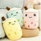 thumbnail image 5 of Juguete de peluche suave para bebida de fruta, almohada de abrazo de té de leche, cojín de té de burbujas, relleno de manzana verde, rosa y fresa, 5 of 5