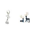 thumbnail image 1 of Estatua de bailarina de ballet, figura de escritorio, adorno de ciervo y alce, escultura de resina, decoración para el hogar, diseño único de bailarin, 1 of 8