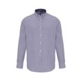 thumbnail image 1 of Premier - Camisa de Rayas de Oxford de Manga Larga para Hombre (Blanco, Marino), 1 of 2