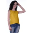thumbnail image 5 of Moomaya Womens Solid Sleeveless Top Schiffli Blouse Summer Casual Tunic Tops, 5 of 7