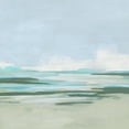 thumbnail image 2 of Vess, June Erica 12x12 White Modern Wood Framed Museum Art Print Titled - Pale Marsh Coast I, 2 of 4