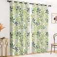thumbnail image 5 of Tchckioa Green Leaves Blackout Curtains for Living Room,Room Darkening Window Drapes,Grommet Top,42x63,2 Panels, 5 of 6