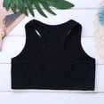 thumbnail image 4 of Rswnyirn Kids Girls Glittery Letters Dance Sports Bra Athletic Crop Top Blue 6, 4 of 7