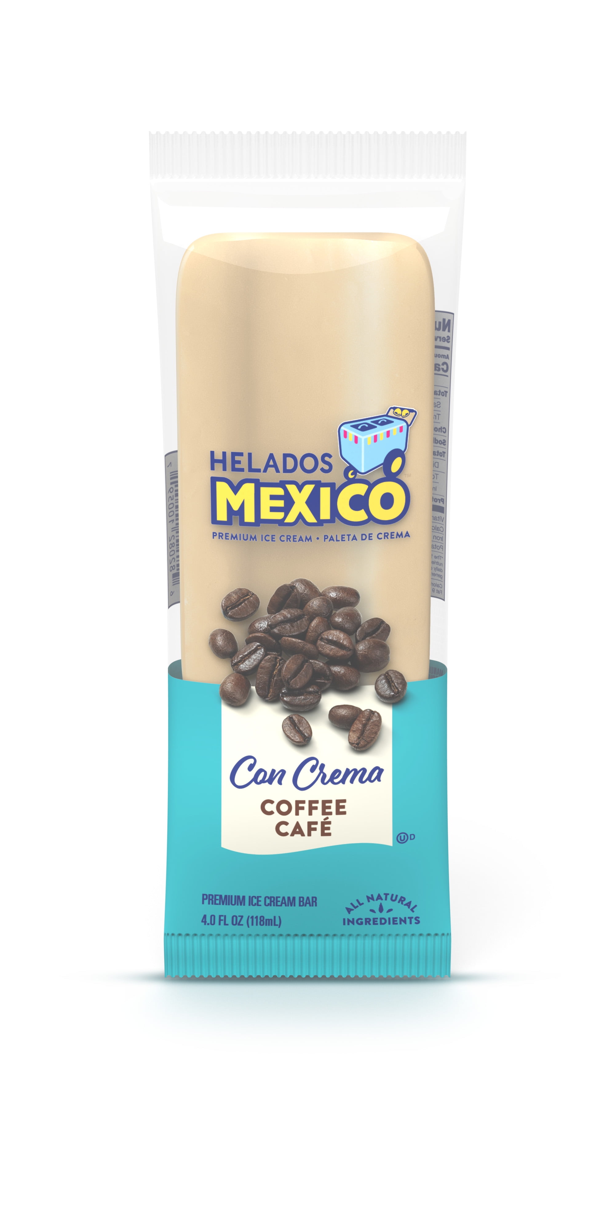 Helados Mexico Coffee Premium Ice Cream Bar, 4 oz