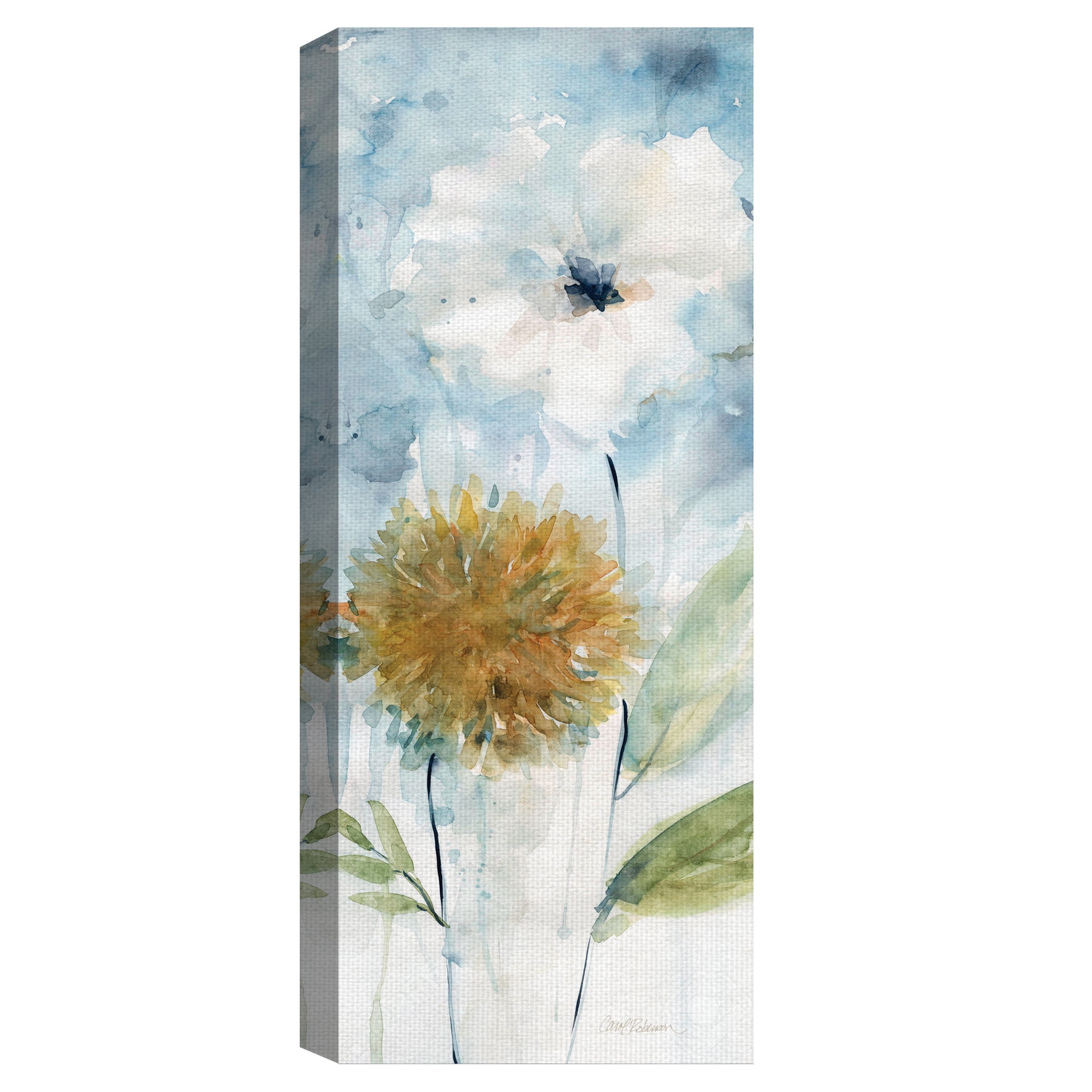 Masterpiece Art Gallery Holland Spring Blooms I & II White & Gold By Carol Robinson Canvas Art Print Set of 28" x 20"