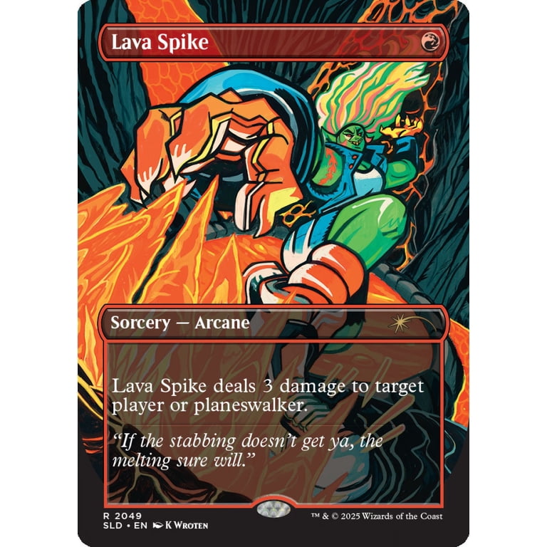 Magic the Gathering Secret Lair Everything Is On Fire (Foil