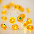 thumbnail image 3 of Luces de Halloween 3D tipo Jack-o-Lantern, 4 m, 40 LED, cadena de luces naranjas a pilas para fiestas de Halloween en interiores, otoño, cosecha al aire libre y decoraciones de Acción de Gracias., 3 of 5