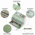 thumbnail image 6 of FALAN MULE Wallets for Women Trifold Wristlet Wallets Large Capacity RFID Blocking Ladies Purse Credit Card Holder, 6 of 7