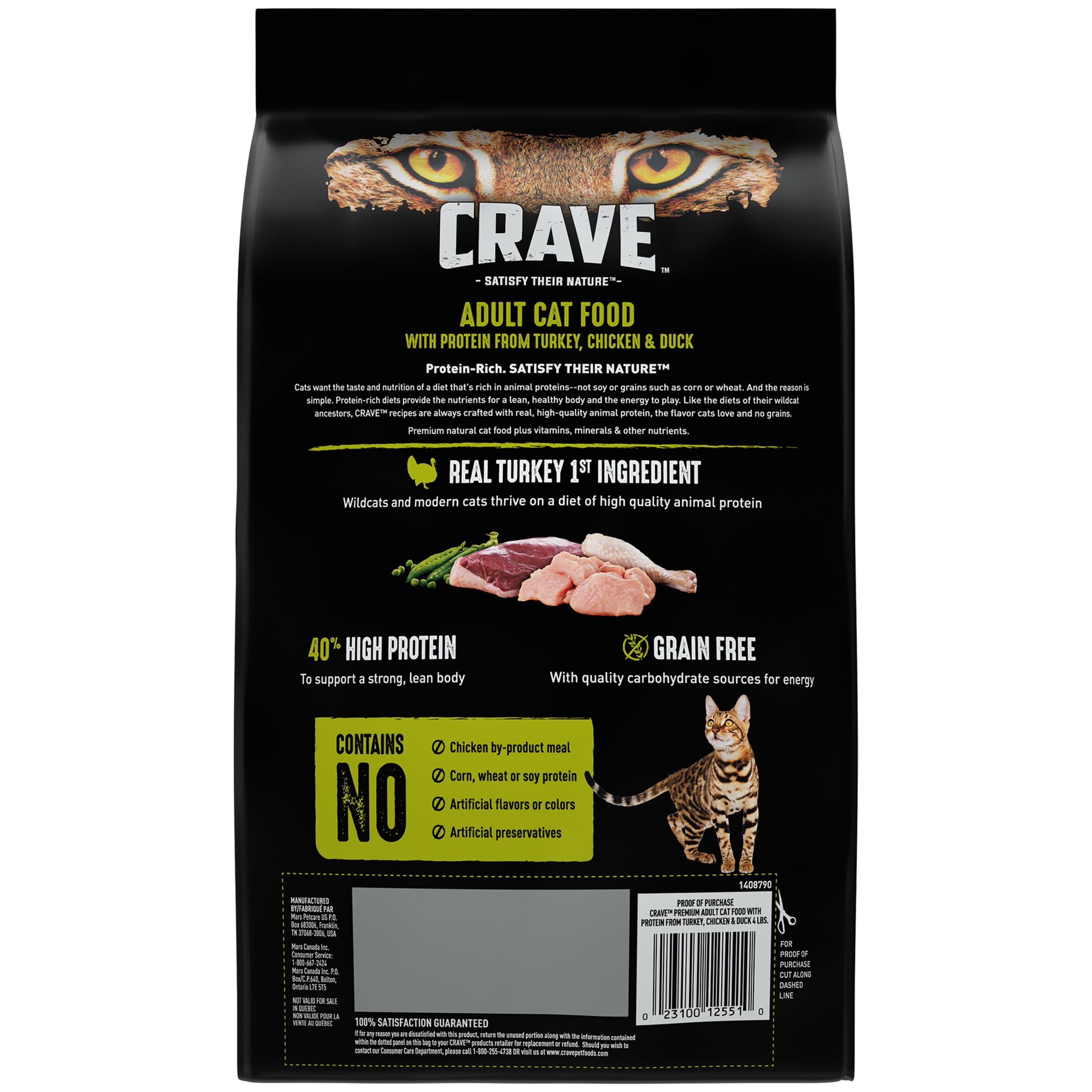 Crave Grain Free With Protein Form Turkey Chicken Duck
