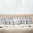 thumbnail image 7 of Ambesonne Grunge Throw Pillow Cover 4 Pack, Damaged Murky Artisan, 18", Grey and White, 7 of 7