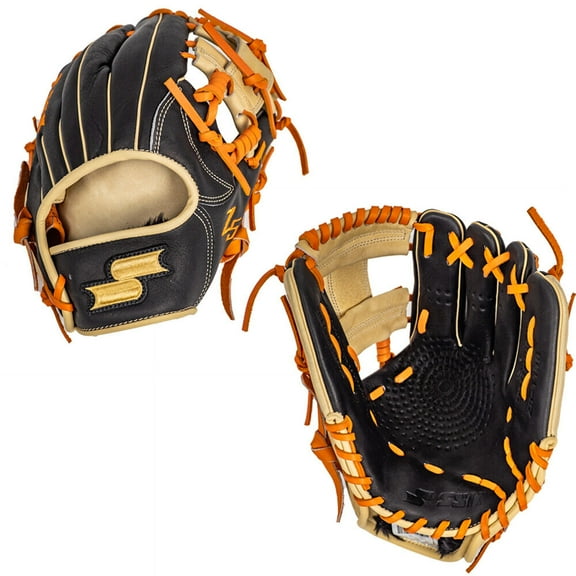 SSK Z5 Craftsman 11.5" Infield Baseball Glove Z5-1150BLKCMLORG1