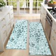 thumbnail image 4 of Kitchen Rugs Sets Of 2,White and Blue Of Animal Print Anti Fatigue Kitchen Mat Rugs Non Slip Washable,Decorative Kitchen Floor Mats for Kitchen,Sink,Laundry,17"X47", 4 of 5