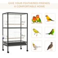 thumbnail image 4 of PawHut Cage de Vol Roulante 54” Extra Large Oiseau, 4 of 4