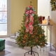 thumbnail image 5 of Decoración grande de árbol de Navidad con lazo de lentejuelas | Cinta de Nylon Spandex Multicolor 11.8x13.77in | Arreglo de escena festiva, envoltura de regalo, decoración de fiesta navideña, 5 of 6