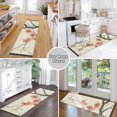 thumbnail image 6 of Yayeee Hallway Runner Rug 2'x6' Non Slip Machine Washable with Rubber Backing, Light Red Flowers, 6 of 8