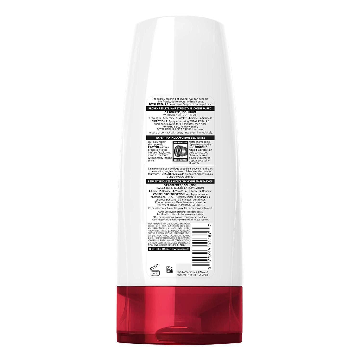 L'Oréal Paris Hair Expertise Total Repair 5 après-Shampooing Cheveux Abîmés, 89 Ml 89 ml