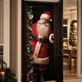 thumbnail image 6 of Christmas Santa Door Cover Vintage Santa Claus Hanging Decoration For Front Door Porch Holiday Home Party Decor, 6 of 7