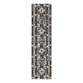 thumbnail image 3 of Unique Loom Portland Collection Area Rug - Depoe (2' 2" x 8' Runner Black and White/Black), 3 of 10