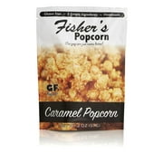 Fisher's Popcorn Caramel Popcorn, Gluten Free, 5 Simple Ingredients, Handmade, No Preservatives, No High Fructose Corn Syrup, Zero Trans Fat, 2oz Bags (Case of 50)