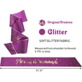 thumbnail image 5 of 12th Birthday Sash and Tiara for Girls - Fabulous Glitter Sash + Fabulous Rhinestone Purple Premium Metal Tiara for Girls, 12th Birthday Gifts for Princess Party, 5 of 13
