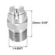 thumbnail image 2 of Boquilla de rociado de abanico plano - Rosca macho 1/4 BSPT de acero inoxidable 304 - Diámetro de orificio de 1.1mm a 110 grados, 2 of 4