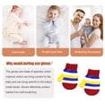 thumbnail image 3 of Sonducket 1 par de manoplas para niños, manopla colorida para niños pequeños, estilo Simple, manoplas para niñas, funda para calentar las Type3 NO3, 3 of 6