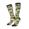 thumbnail image 2 of Fotbe Construction Machinery1 print Women's Men's Novelty Crew Socks Cotton Socks Knee High Socks for Walking,Running,Nurses,Pregnancy, 2 of 9