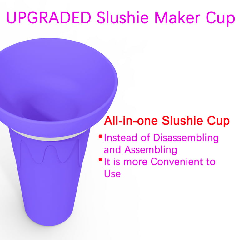 Norboe Slushie Maker Cup, Quick Frozen Squeeze Cup, Double Layer Slush Cup Squeeze, for Kids Homemade Summer DIY Milk Shake Ice Cream Maker, Kids