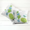 thumbnail image 6 of Ambesonne Cartoon Throw Pillow Cover 2 Pack, Happy Animals Playing, 16", Lime Green Blue, 6 of 7
