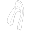 Genuine OE Porsche Seat Back Cover - 991-521-982-13-GFC