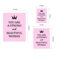 thumbnail image 7 of Designs ByLITA You Are A Strong And Beautiful Woman, 5 x 7 White Wall Print (Framed) | Home Decor, 7 of 7