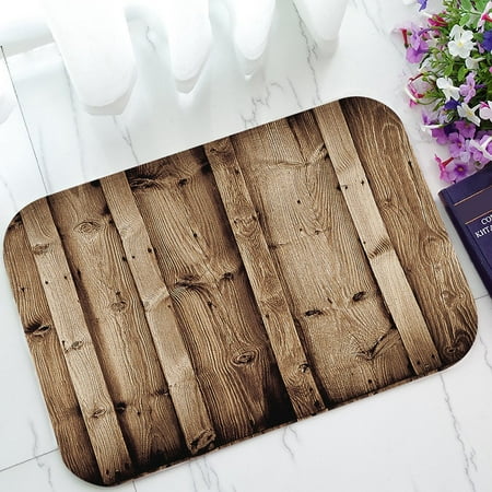 Pottery Barn Bathroom Colors GCKG Vintage Rustic Knotty Old Barn Wood Non-Slip Doormat Indoor/Outdoor/Bathroom Doormat 23.6 x 15.7 Inches ()
