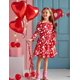 thumbnail image 2 of Cosland Vestido de San Valentín para niñas y niños, vestidos de corazón, corazón mediano, 2 of 5