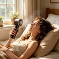 thumbnail image 1 of Ke1Clo Portable Digital Display Turbine Handheld Fan, USB Rechargeable Cool Function with Adjustable Wind Speed, Personal Mini Fan for Outdoor Office Home, Black, 1 of 6